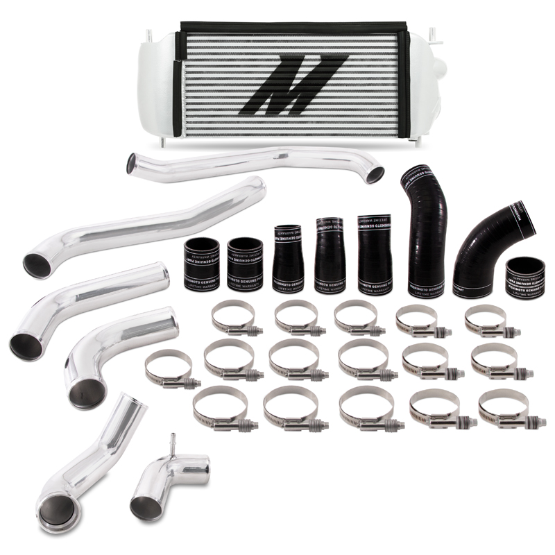 Mishimoto — Mishimoto 2017+ Ford F150 3.5L EcoBoost Performance Intercooler Kit - Silver Cooler Polished Pipes - view 3